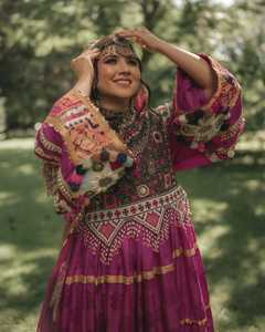 2025 femmes traditionnelles afghani parole longueur Vintage respirant robe longue robe Maxi Pathani costumes afghan Tribal Kuchi porter - Product Image 3