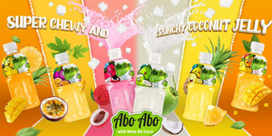 Bebida de jugo de frutas mixtas ABO ABO con nata de coco, 320 ml, bebida embotellada, bebidas frutales personalizadas con gelatina - Product Image 6
