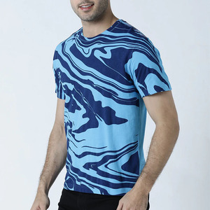 T-shirts à manches courtes 100% coton personnalisés des fabricants d'usine OEM pour hommes Tissu tricoté Concevez vos propres chemises à vendre - Product Image 4