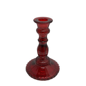 ขายดีที่สุด ขาตั้งเทียนแก้ว สีแดง ดีไซน์ทันสมัย โถเทียน ที่วางเทียน สําหรับตกแต่งบ้านและงานแต่งงาน - Product Image 1