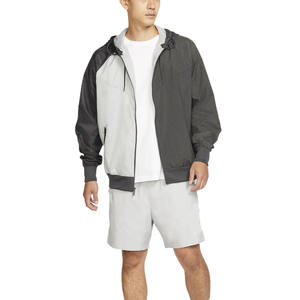 Veste à capuche pour homme de haute qualité, avec col montant et logo personnalisé sur le devant, idéale pour les activités de plein air en automne - Product Image 3