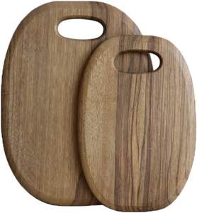 Blocs à découper en bois d'acacia faits à la main de vente chaude planche de service en vrac pour la cuisine pour la coupe de pain et de légumes - Product Image 3