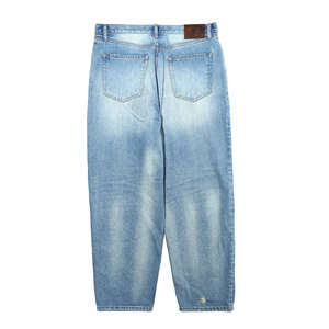 [Ogarp] [สินค้าเกาหลี] กางเกงผ้าแคนวาสปะต่อแนววินเทจสีฟ้าอ่อน - Product Image 2