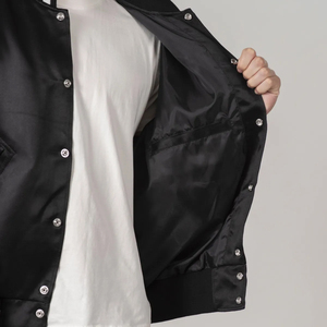 Veste d'hiver pour homme style vintage High Street en polyester/coton avec col montant personnalisé à bord côtelé et motif lettres - Product Image 5