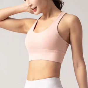 Soutien-gorge de sport de haute qualité, personnalisé, en nylon et élasthanne, pour le fitness, le yoga, la salle de sport, avec bretelles réglables, pour femmes - Product Image 6