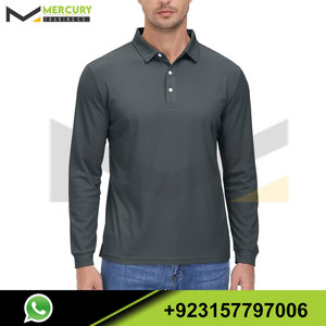 เสื้อโปโลผู้ชายแขนยาวแห้งเร็วน้ำหนักเบา, เสื้อทีมกอล์ฟลำลองเสื้อติดกระดุมสำหรับผู้ชายเสื้อระบายอากาศ - Product Image 2