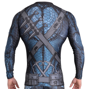 Best Quality Stylish Winter Rash Guard for Men Long Sleeve MMA Rush Guard With Custom Logo Compression Feature <b>Maximizing</b> Wear - Product Image 3