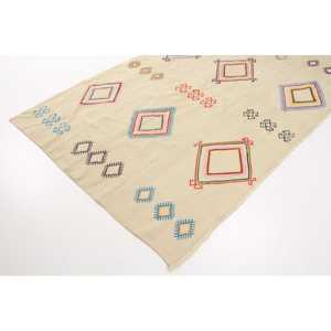 Tapis turc vintage 9,5x4,6 pieds, tapis persan blanc - Product Image 2