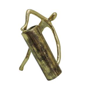 Florero de Metal moderno hecho a mano de lujo Florero de arte decorativo hecho a mano para interiores de habitaciones elegantes - Product Image 2