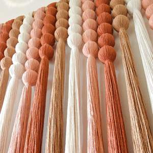 Tapiz de Macramé Tejido a Mano Estilo Bohemio Sanervieria, Tapiz Mexicano Lomas, Decoración Boho para el Hogar - Product Image 3