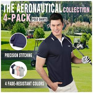 Poitrine assortie Camisas Para Hombres Polos de golf pour hommes T-shirts Polos à manches courtes - Product Image 4
