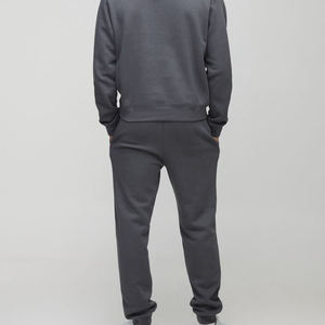 Chándal personalizado de algodón 100% de alta calidad, Sudadera con capucha de dos piezas de gran tamaño para hombre, chándal transpirable con estampado de pantalla de gran tamaño para hombre - Product Image 4