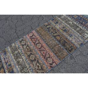 Vintage 28x20.3ft Bohemio Turco Alfombra Azul Marrón Clásico Área Grande Rectángulo Patchwork Diseño Lana Látex Ecológico Medio - Product Image 5