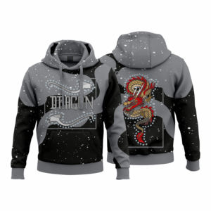 Customizable <b>Men's</b> <b>Hoodie</b> for Winter Oversized Polyester Streetwear Full Print Zipper Design for Sublimation - Product Image 1