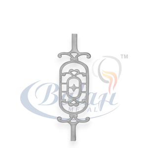 Grille de balcon moderne sans cadre en fonte, finition super sablée, résistante à la rouille, protégée contre les UV, Balaji Metals BM-032, garantie 5 ans - Product Image 1