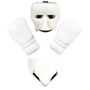 Juego de Boxeo de Piel Auténtica de Primera Calidad, Color Blanco, para Entrenamiento y Sparring, Precio Económico, Gran Venta - Product Image 1