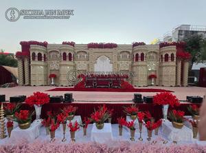 Scène de mariage à deux étages à fleurs blanches - Product Image 5