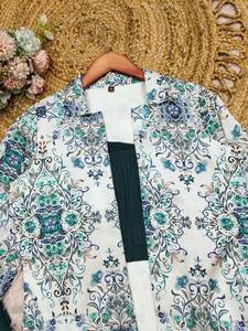 Tissu en satin de soie modal doux et lisse, finition parfaite, imprimé numériquement, tailles M à 3XL, magnifique ensemble Kurti/Kurta et pantalon à vendre - Product Image 6