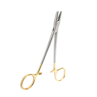Porte-aiguilles Mayo Hegar de qualité supérieure, droits, demi-ornés d'or, de qualité industrielle, OEM, en acier inoxydable, pour salle chirurgicale