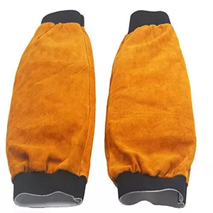 Mangas de soldadura de cuero de la mejor tendencia de calidad superior precio al por mayor servicio OEM mangas de soldadura de cuero de calidad superior - Product Image 1