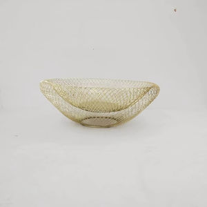 Corbeille à fruits moderne en fil métallique noir Décoration de comptoir et vaisselle de stockage de fruits - Product Image 1