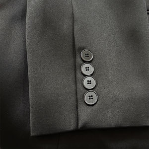 Chaqueta de un solo pecho de poliéster satinado de estilo Vintage para hombres y mujeres Puff impreso recubierto de invierno ropa de abrigo informal - Product Image 5