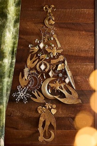 Ensemble de 3 décorations de Noël en métal en forme de cœur, d'étoile et d'arbre, décorations suspendues pour l'arbre de Noël - Product Image 3