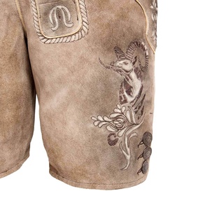 Nuevo Diseño, Elegantes Lederhosen Bávaros para Hombre, Pantalones de Cuero Genuino con Tirantes, Traje Alemán - Product Image 4
