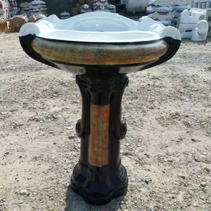 Ceramic Pedestal Electroplated Wash Basin Floor Mount Standing Pedestal Basin Hand Wash Sink - Product Image 6