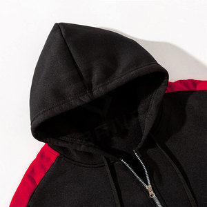 Combinaison de jogging à capuche en coton et polyester personnalisable pour hommes sportifs Top Zipper Plus Size Casual Style Concevez votre propre survêtement - Product Image 3