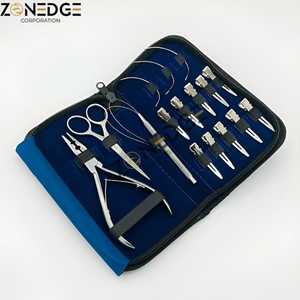 Top Selling Products <b>Hair</b> Extension Pliers With <b>Hair</b> <b>Sectioning</b> <b>Clips</b> and Loop <b>Hair</b> Cutting Solid Scissor With C Type Needles - Product Image 5