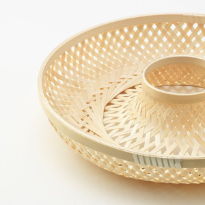 Vente en gros de paniers de rangement en bambou naturel tissé à la main panier de légumes rustique style vietnamien disponible pour achat en gros - Product Image 2