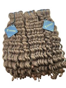 Cuticle Aligned Vietnamese Human Hair 100% Remy Weft Hair Extension Double Drawn high quality - Product Image 2