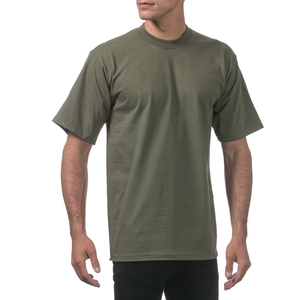 เสื้อยืดแขนสั้นผ้าฝ้าย 50% / โพลีเอสเตอร์ 50% สำหรับฤดูร้อน เสื้อยืดคอกลมแขนสั้นผ้าฝ้ายเนื้อหนาสำหรับผู้ชาย - Product Image 6