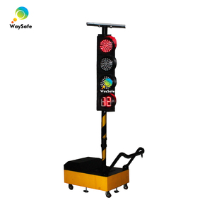 Semáforo Móvil Solar Portátil <span class=keywords><strong>LED</strong></span> de 200 mm de Una Sola Vía para Construcción de Carreteras, Específico para Singapur - Product Image 2