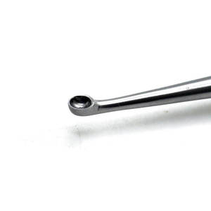 Curette auriculaire manuelle chirurgicale, manche en boucle, acier inoxydable, classe II, instrument d'élimination de la cire auriculaire, réutilisable, autoclavable - Product Image 1