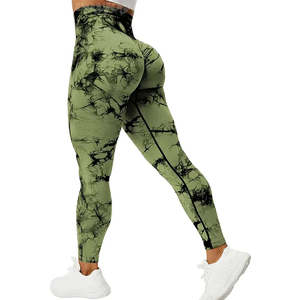 Sublimación personalizada Cintura media Ladies Yoga Mejor logotipo personalizado Impreso Transpirable Legging Patrón sólido OEM disponible - Product Image 1