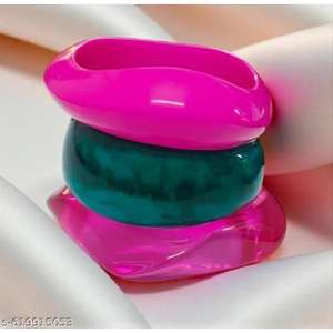 Brazaletes de resina coloridos hechos a mano de grado superior con brillo de primera calidad, sensación fuerte para atuendo diario y uso de joyería de regalo - Product Image 4