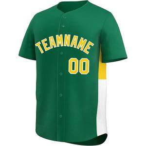 Jersey de béisbol personalizado Athletic Fit Button Up Team Logo Softball Shirt Bordado Nombre Número Quick Dry Pro Mesh Fabric EE. UU. - Product Image 3