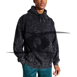 Sweat à capuche vintage en coton éponge français lavé à l'acide 100% pour hommes Design personnalisé nouveau pull d'hiver à capuche thermique - Product Image 1