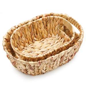 Panier en osier écologique en jacinthe d'eau, paniers de rangement de petite taille, prix le plus bas - Product Image 2