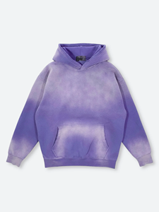 Sudadera con Capucha Personalizada Estilo Vintage Desgastada para Hombre, Lavada al Ácido, con Salpicaduras de Pintura, Decolorada por el Sol, Sin Cordones - Product Image 4