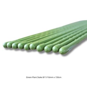 High Quality <b>Green</b> Plant Stake 8/11/16mm x 150cm | Metal Garden Support <b>Stick</b>, Trellis Pole for Climbing Plants - Product Image 5