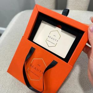 Boîte cadeau élégante à coulissière, <span class=keywords><strong>rose</strong></span> poudré, personnalisée, pour certificat <span class=keywords><strong>de</strong></span> cadeau, salon <span class=keywords><strong>de</strong></span> beauté, bijoux, bons d'achat, usage <span class=keywords><strong>de</strong></span> mariage - Product Image 2