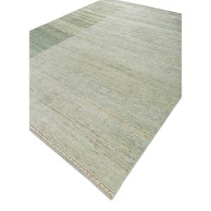 พรมขนสัตว์ถักมือสีเขียว Blythe ลายเรขาคณิตแบบเรียบง่าย รูปทรงสี่เหลี่ยมผืนผ้า พรมอัฟกันสำหรับบ้าน ห้องโถง พรมห้องนั่งเล่นใหม่ - Product Image 2