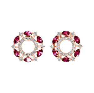 Pendentifs/breloques en diamant cultivé en laboratoire en or massif 14K personnalisé OEM ODM bijoux fins Halo cercle Design fabricant femmes ethnique IGI - Product Image 1