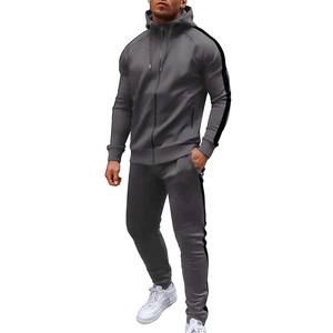 Conjunto Deportivo de Felpa para Hombre, Sudadera con Capucha Cálida y Pantalones Deportivos - Ropa Informal Unisex - Product Image 1