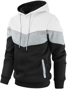 Sudadera con Capucha Estampada en Bloques de Color con Costuras OEM, Sudadera Deportiva Ajustada para Hombre, Ropa Deportiva para Correr, Sudaderas Personalizadas, Sudadera para Hombre - Product Image 5