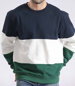 Wholesale Crew <b>Neck</b> Custom Logo 63%Cotton 37%polyester 330gsm Blank Fleece Pullover Men's Sweatshirt - Product Image 6