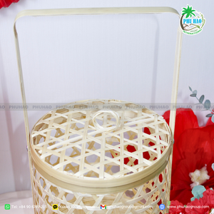 HOT SELLING Handcrafted Bamboo <b>Baskets</b>: A Traditional Yet Modern Storage and <b>Display</b> Solution for Your Home - Product Image 3